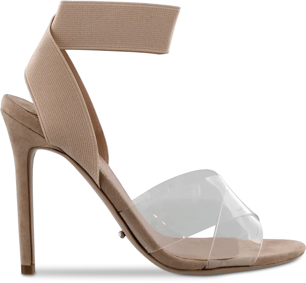  Kami Clear Kid Suede High Heels Png Blush Transparent