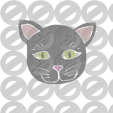  Cat Face Stencil For Classroom Therapy Use Great Cat Cat Yawns Png Cat Face Png