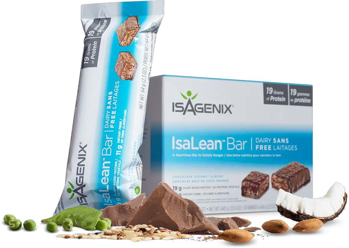  Ca Isaleanbardfchocolatecoconutalmond1200x900 Png Isagenix Chocolate Coconut Almond Almond Png