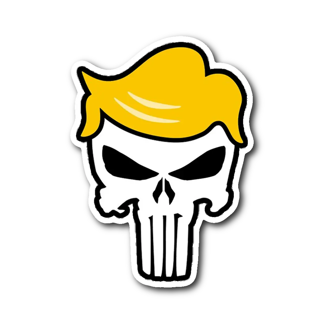  Trump Punisher Sticker Trump Punisher Svg Clipart Full Trump Punisher Logo Png Punisher Png