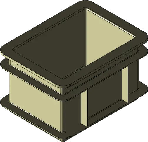  Euronorm Rako Box 3d Cad Model Library Grabcad Horizontal Png 3d Box Icon