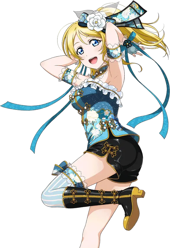  School Idol Tomodachi Eli Ayase Chinese Dress Png Eli Ayase Transparent