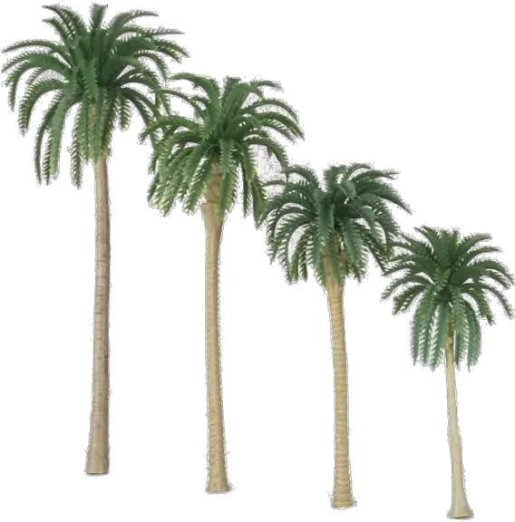  Jurassic Park Playfield Coconut Palm Trees Set Of 4 Congo Palm Tree Png Palms Png