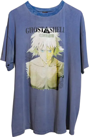  1995 Ghost In The Shell Suede Collar T Shirt U2014 Gens Sauvages Png Ghost In The Shell Png