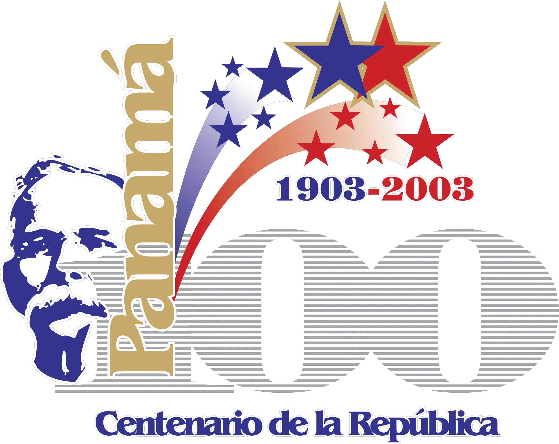  Panama 100th Year Anniversary Logo Png Logo Centenario Panama Anniversary Logo