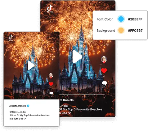  Embed Tiktok Widget Disney World Png Bling Filter Tiktok Icon