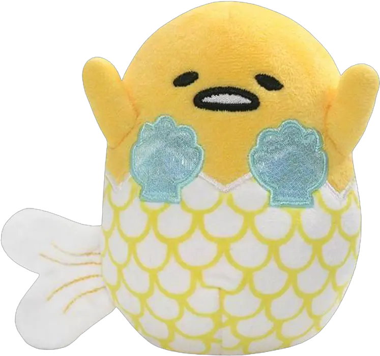  Sanrio Gudetama The Lazy Egg Mermaid 5u201d Plush By Gund Gudetama Plush Png Gudetama Png