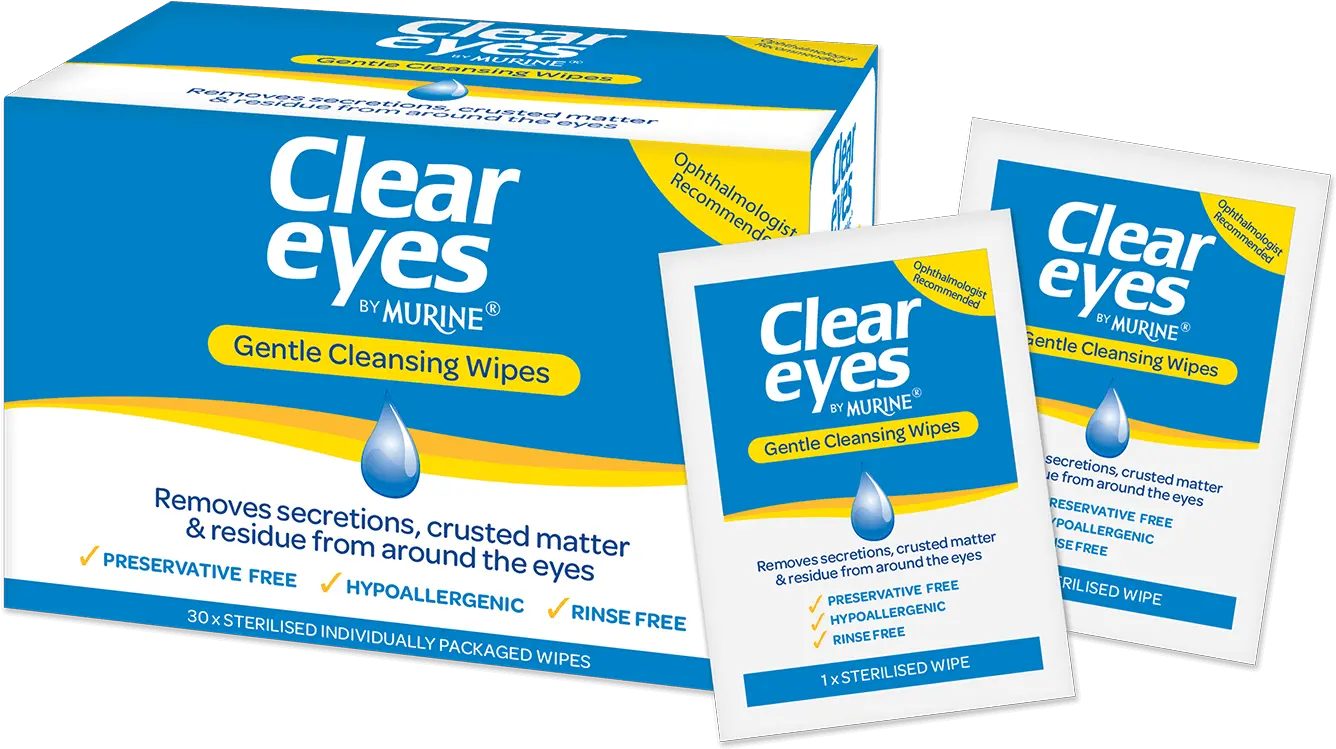  Murine Clear Eyes Gentle Cleansing Wipes Murine Murine Clear Eyes Wipes Png Eyes Transparent