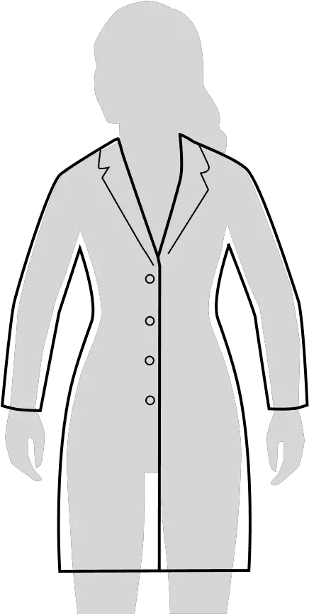  Medelita Fit Guide Medelita Lab Coats Size Chart Png Lab Coat Png