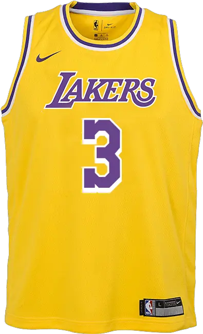  Los Angeles Lakers Youth Anthony Davis Los Angeles Lakers Jersey Png Anthony Davis Png