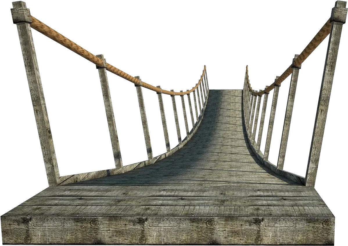  Crazypng Suspension Bridge Wood Bridge Png