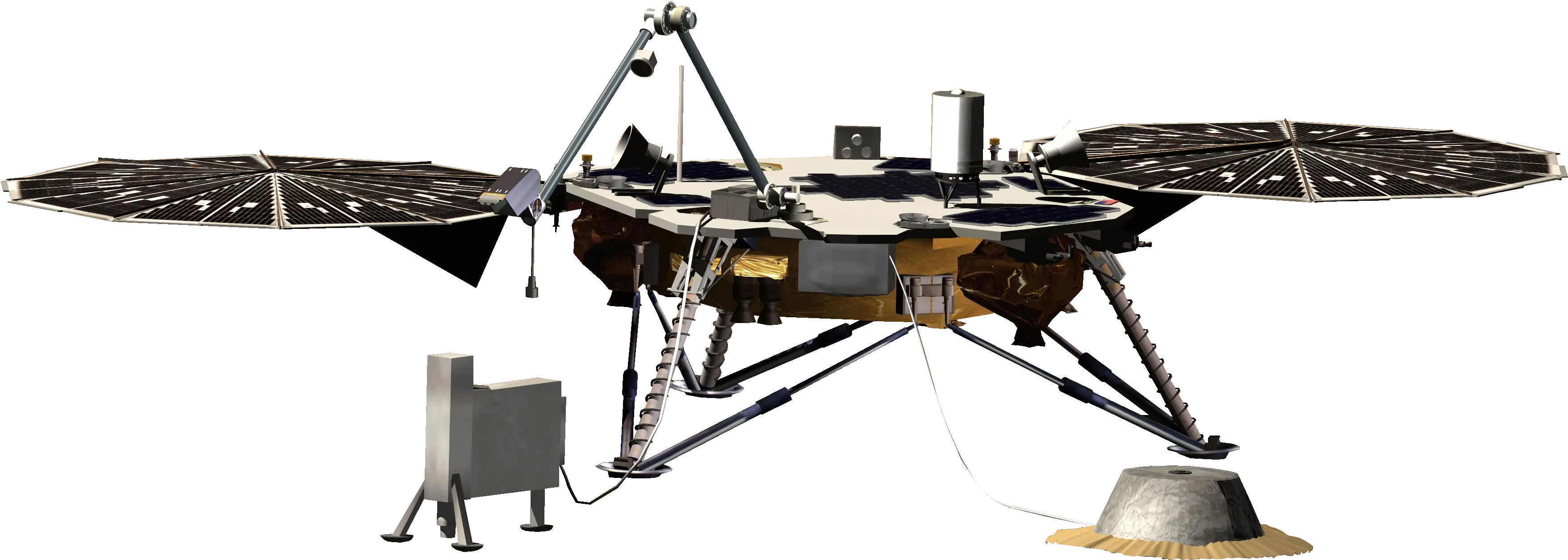  Insight Wikipedia Insight Lander No Background Png Mars Transparent Background