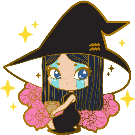  Zodiac Witch Sticker Zodiac Witch Shourimajo Discover Fictional Character Png Cute Witch Icon