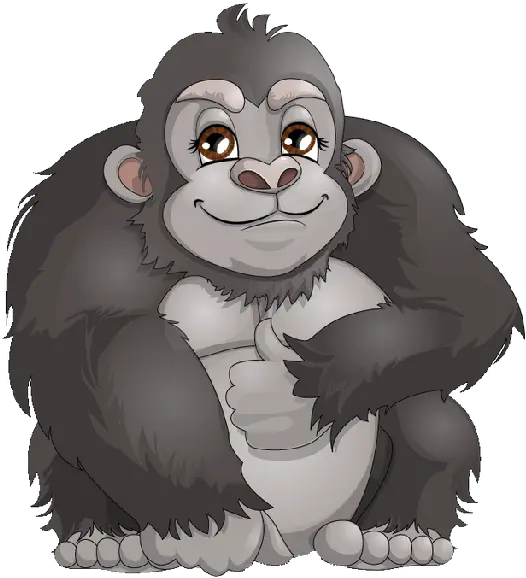  Eyes Clipart Gorilla Move Like A Jungle Animal Png Gorilla Cartoon Png