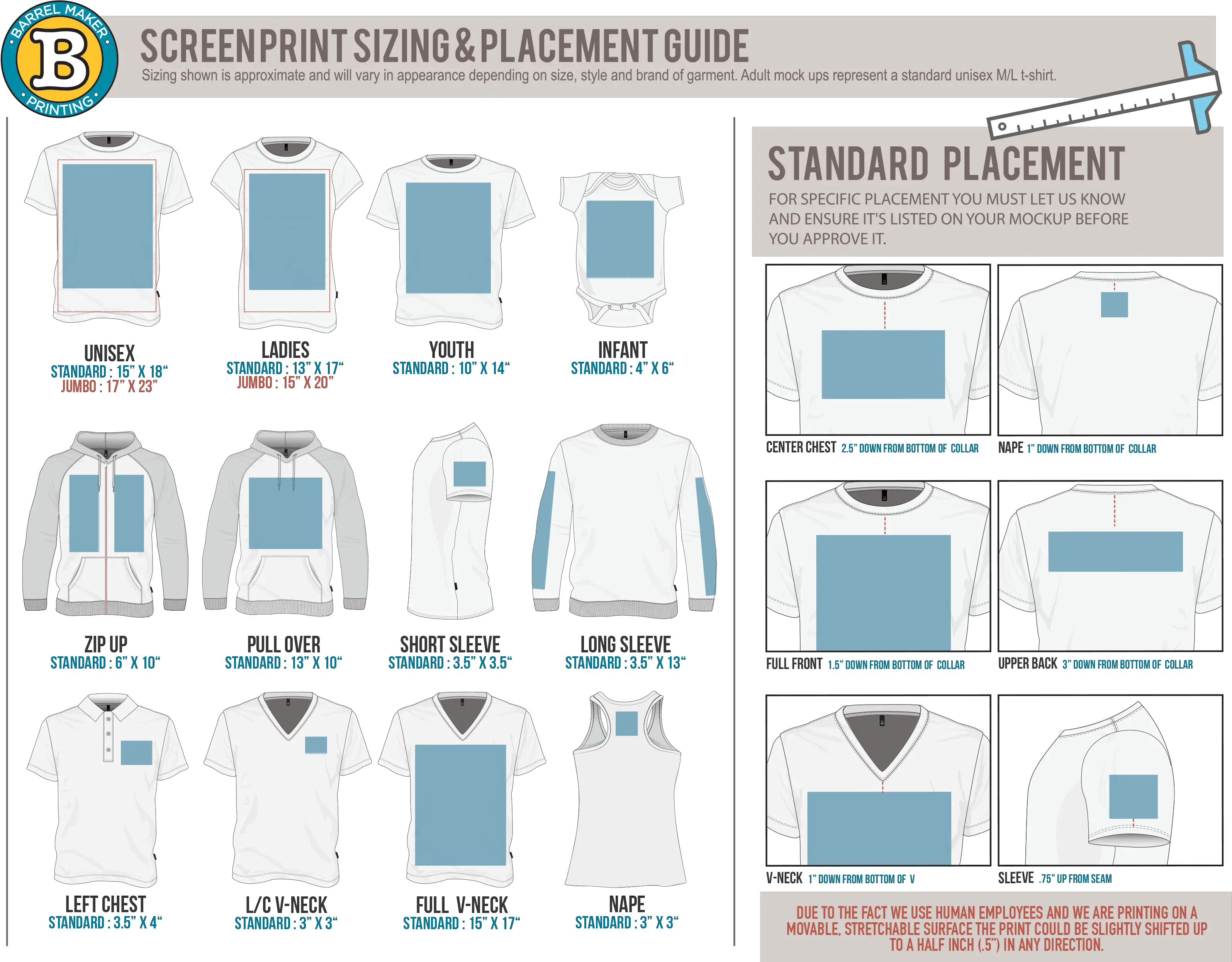  Custom Eco Friendly Screen Printing T Shirt Printing Size Guide Png Screen Printing Icon