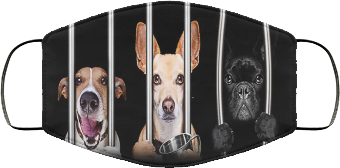  Dogs Behind Bars In Jail Prison Face Mask Assassins Creed Valhalla Face Mask Png Prison Bars Transparent