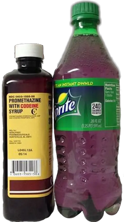  Download Lean Inside A Sprite Bottle Dirty Soda Png Sprite Bottle Png