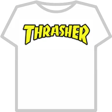  Thrasher Logo Transparent Gold T Shirt Roblox Png Thrasher Logo Transparent