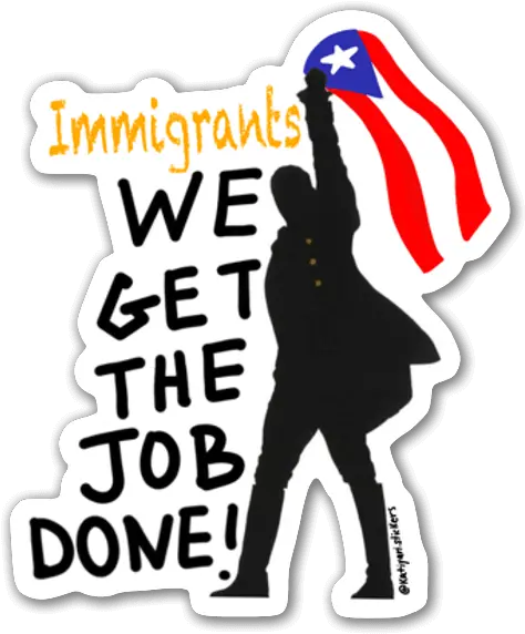  Gold Hamilton Sticker Stickerapp Immigrants We Get The Job Done Stickers Png Gold Sticker Png