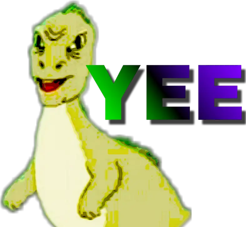  Yee Sticker Fictional Character Png Yee Dinosaur Png