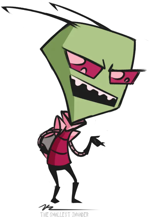  I Am Zim U2014 Heu0027s Transparent Drag Him 742404 Png Images Invader Zim Transparent Background Invader Zim Png