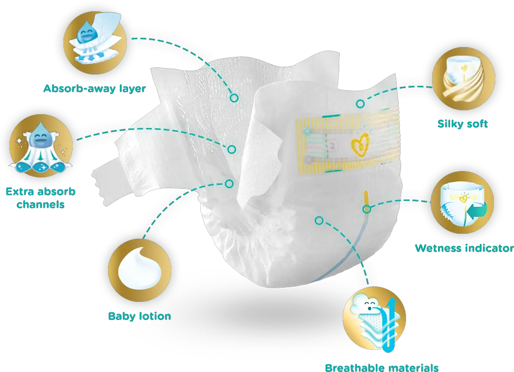  Pampers Pants Diapers Incontinence Aid Png Pampers Logo