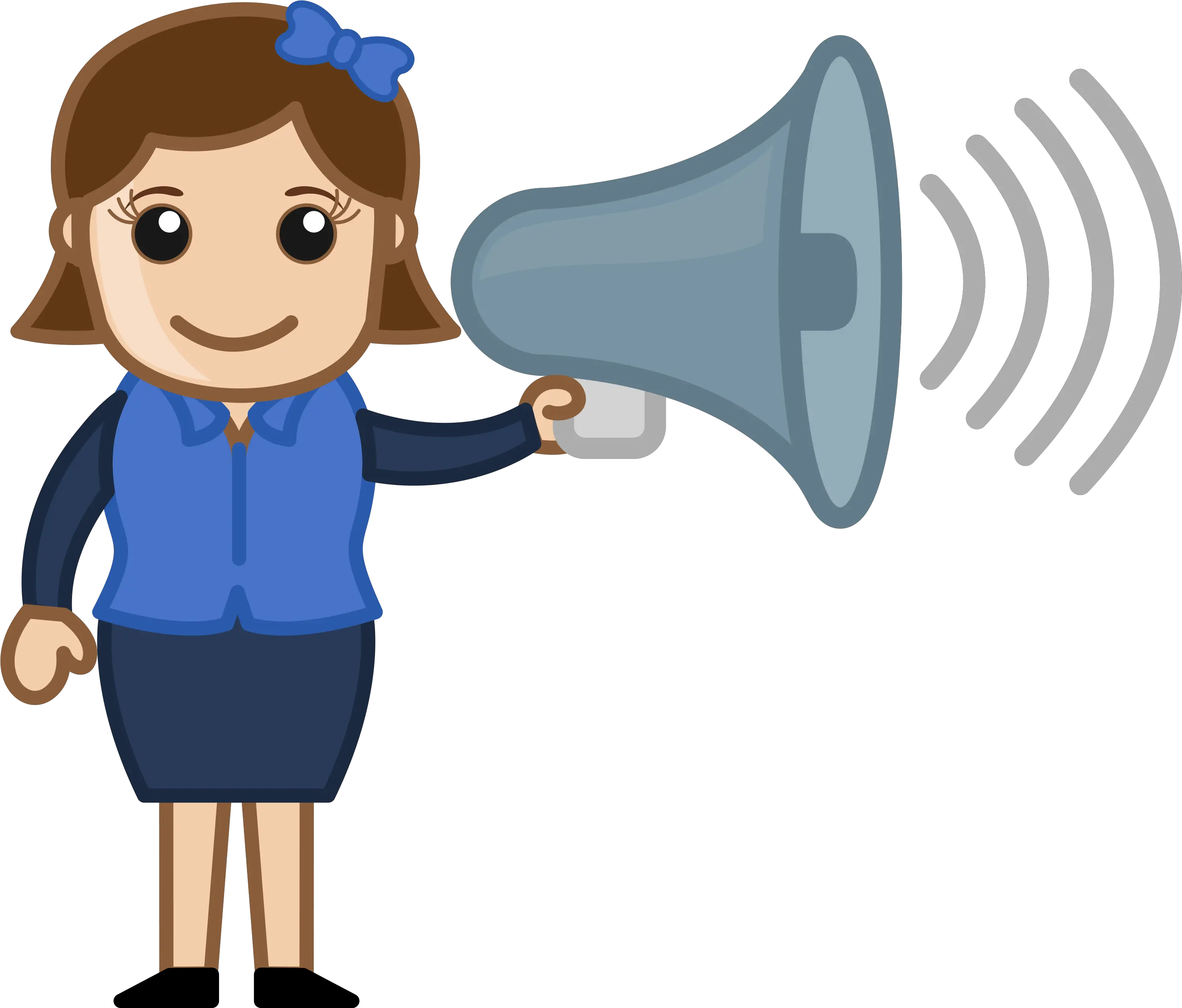  Microphone Clipart Announcement Cartoon With Speaker Png Announcement Png