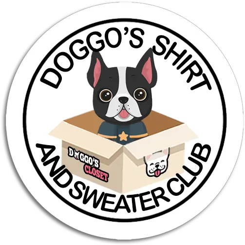  Doggou0027s Shirt U0026 Sweater Club 6 Month Sub Boston Terrier Png Sub Button Png