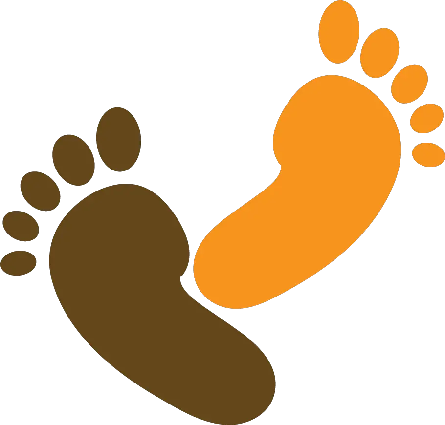  Orange And Brown Foot Don T Stand Here Png Feet Png