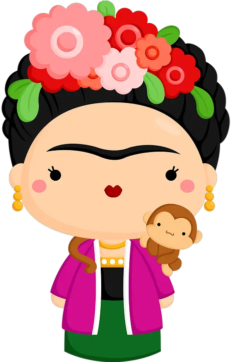  Woman Cartoon Clipart Frida Frida Kahlo Desenho Png Frida Kahlo Icon