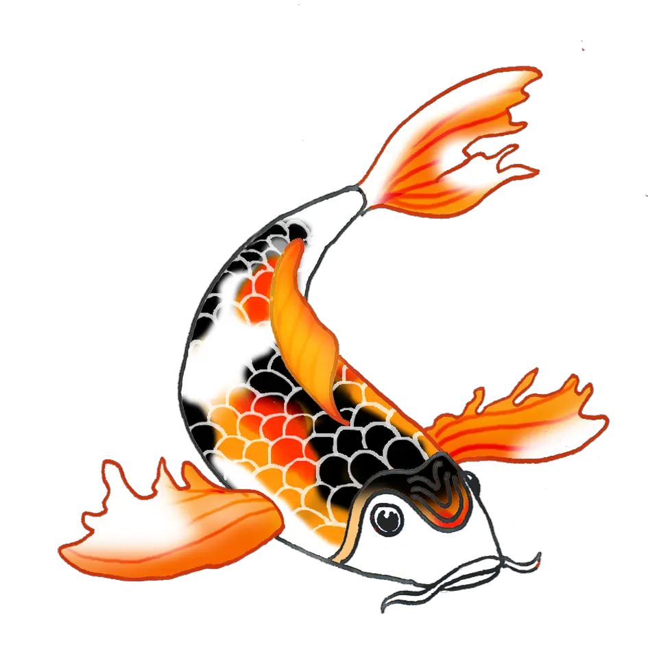  Clip Art Koi Fish Koi Fish Drawing Png Koi Fish Png