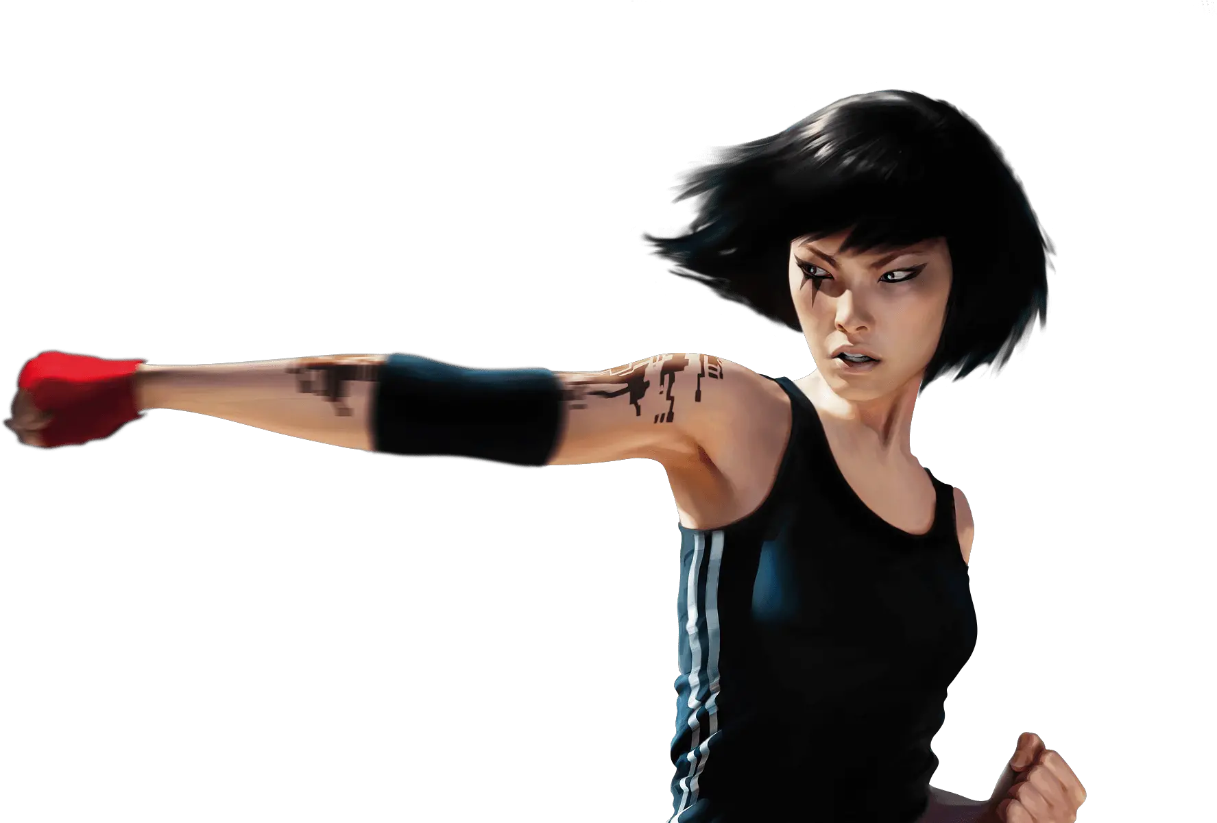  Mirrors Edge Punch Transparent Png Faith Connors Mirrors Edge 1 Edge Png