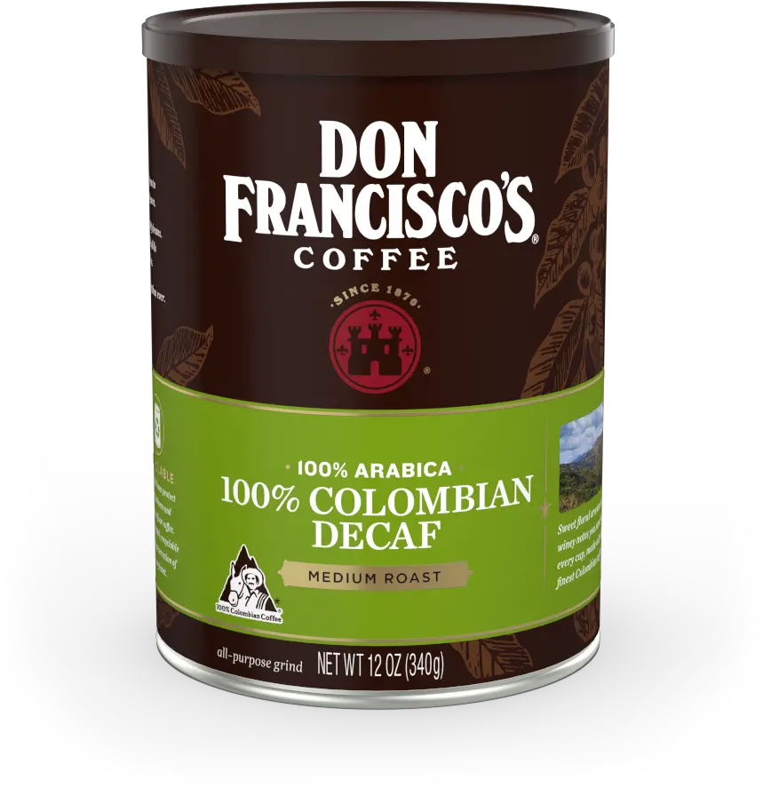  Decaf 100 Colombian Coffee Can Decaf Colombian Coffee Png Colombia Png