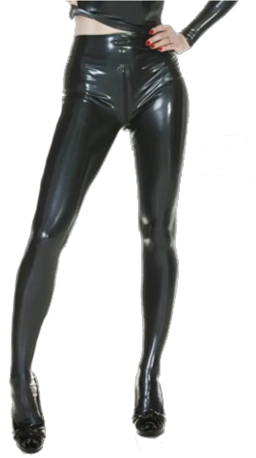  Matrix Leggings With Feet And Zip Two Piece Latex Catsuit Png Feet Transparent