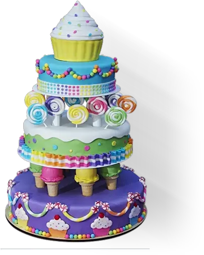  Custom Birthday Cakes In Nyc Delivery Available Candyland Birthday Cake Png Happy Birthday Cake Png