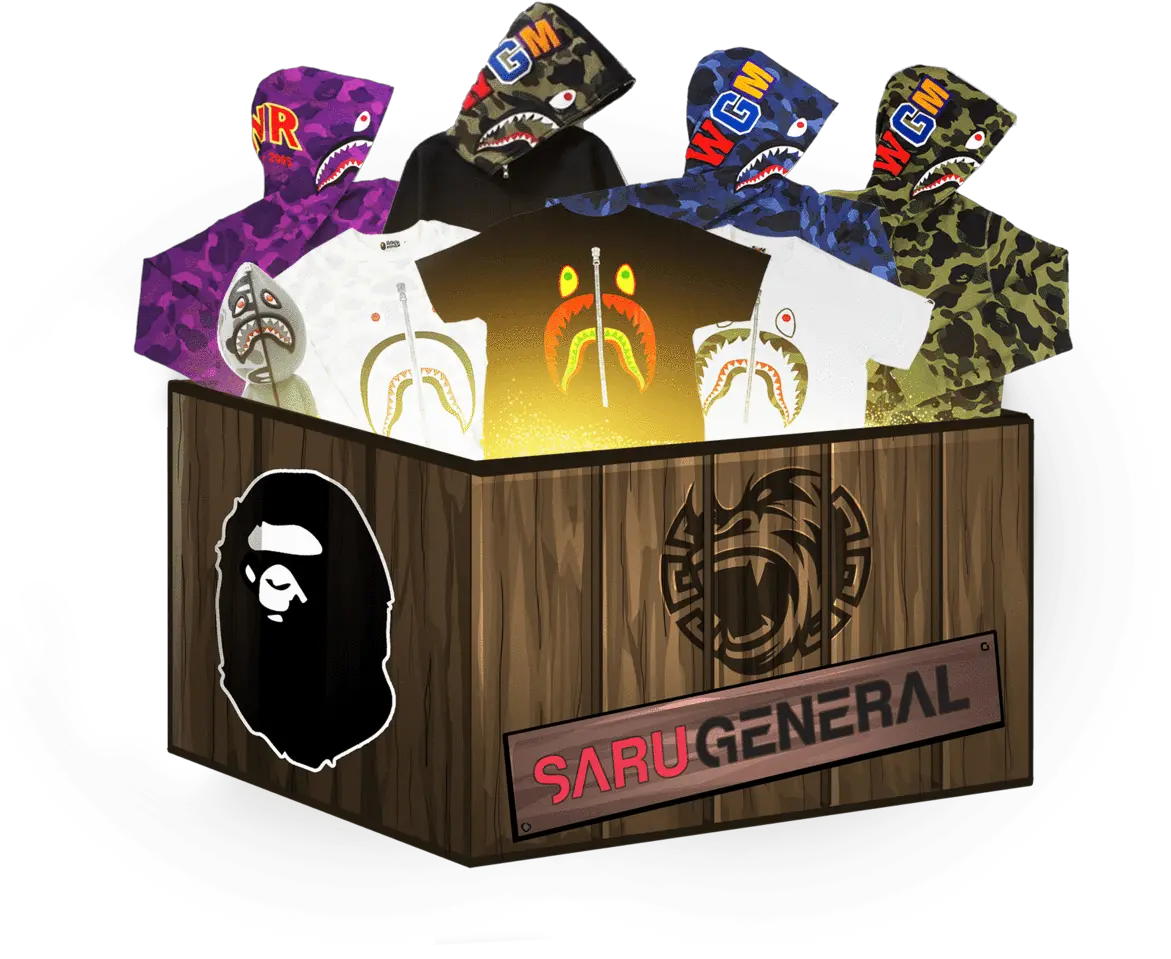  Bape Shark Mystery Box Language Png Bape Shark Png