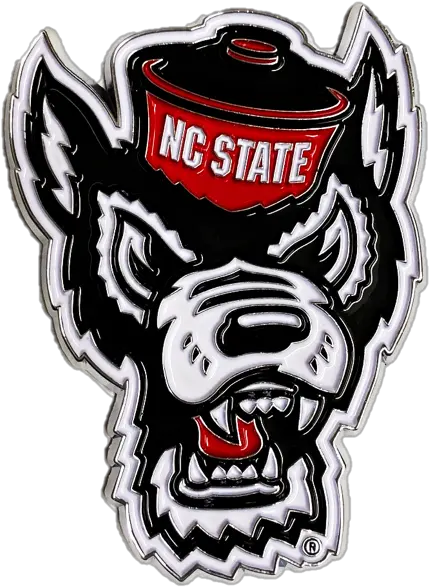  Nc State Wolfpack Wolfhead Colored Nc State University Mascot Png Wolf Head Logo