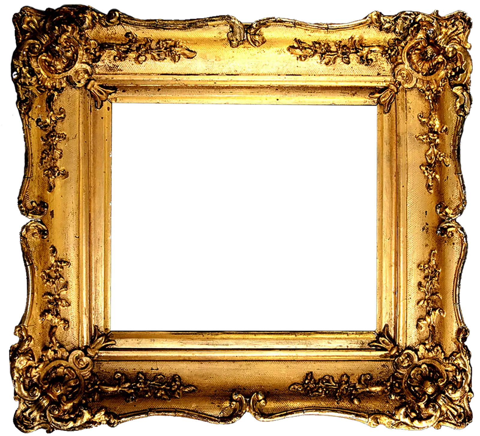  Vintage Gold Frame Transparent Png