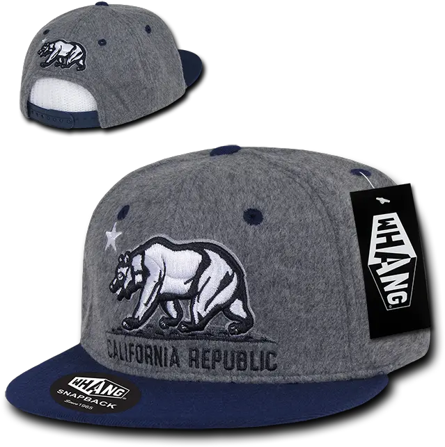  Download Whang Melton Cali Bear California Republic Snapback Hat Png Hats Png