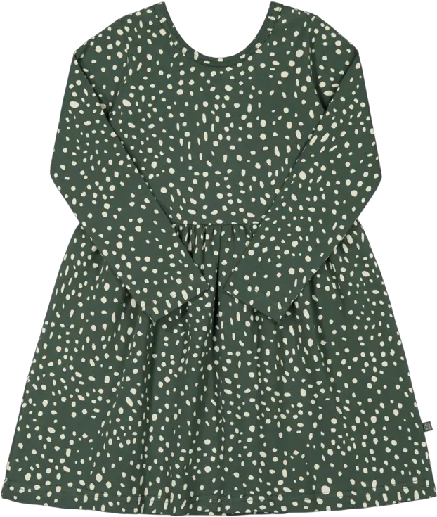  Wild Dots Dress Ls Moss Polka Dot Png Dot Pattern Png