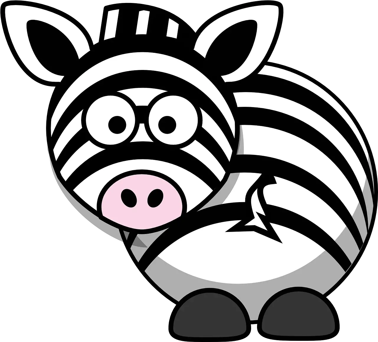  Download Zebra Cartoon Png Cartoon Zebra Clipart Zebra Transparent Background