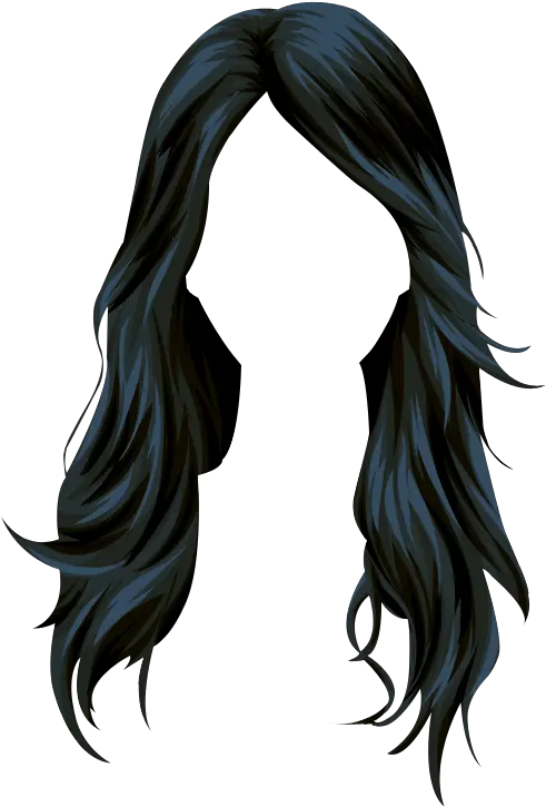  Download Wig Stardoll Long Hair Vector Black Clipart Png Transparent Pink Hair Png Wig Png