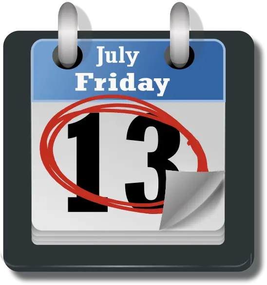  Friday The 13th Friday 13th Calendar Svg Png Friday The 13th Png