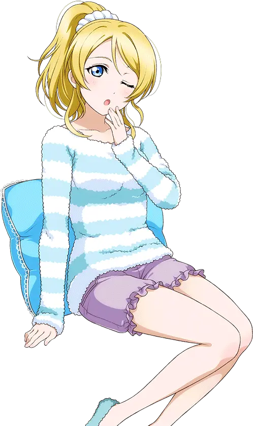  Transparent Idols Sitting Png Eli Ayase Transparent