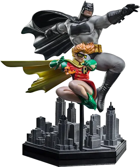  Art Scale Batman Robin Frank Miller Iron Studios Batman Robin Png Batman And Robin Png