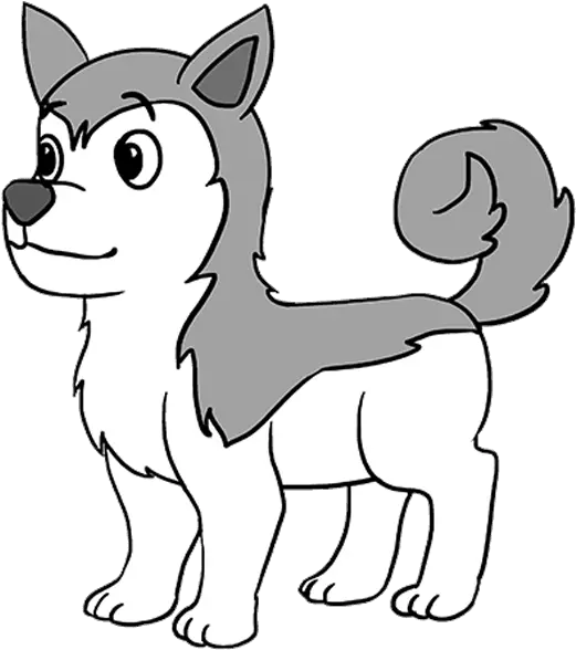  How To Draw Husky Puppy Drawing Cartoon Husky Png Husky Png