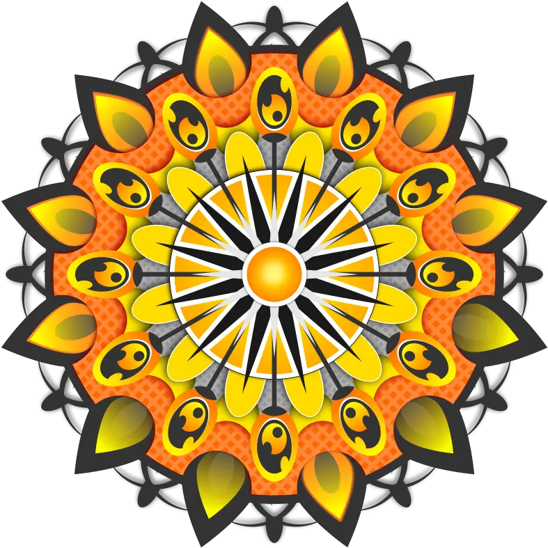  Download Vector Mandala Yellow Vectorpicker Mandala Color Vector Gratis Png Mandala Vector Png