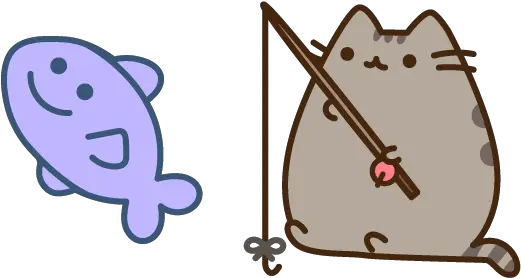  Pusheen Fishing Cursor U2013 Custom Browser Extension Pusheen Fishing Png Pusheen Png