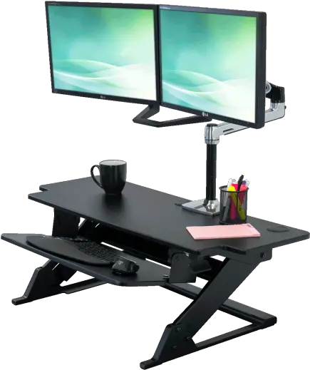  Computer Desk Png Hd Transparent Hdpng Images Standing Desk Desktop Computer Png