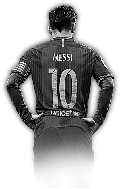  Barcelona Lionel Messi Back Png Messi Png